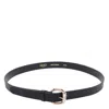 Liu •jo Adjustable Belt With Metal Round Buckle In Black
