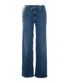 Liu •jo Liu Jo Wide-leg Jeans With Belt Detail And Gold-tone Hardware In Blue