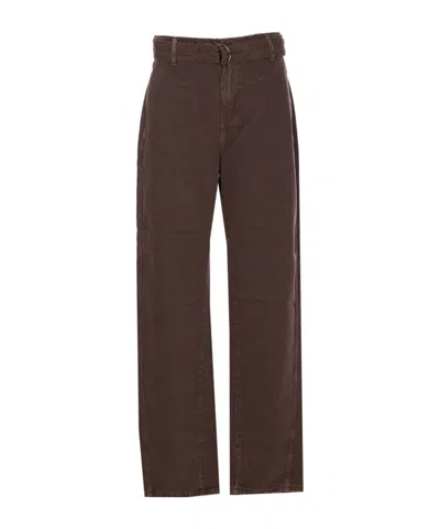 LIU •JO BELT LOOP CASUAL PANTS