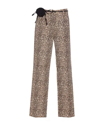 LIU •JO BELT LOOP CASUAL PANTS