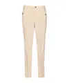 Liu •jo Button-fastening Embellished-pocket Trousers In Neutral