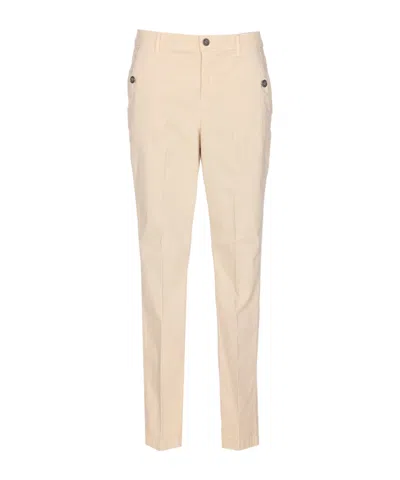 LIU •JO BUTTON-FASTENING EMBELLISHED-POCKET TROUSERS