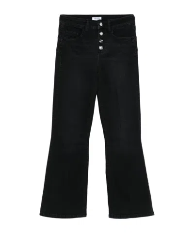 LIU •JO BELT LOOP DENIM TROUSERS