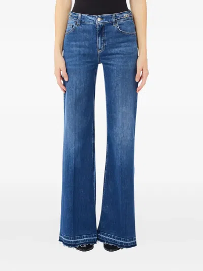Liu •jo Belt-loop Jeans In Animal Print