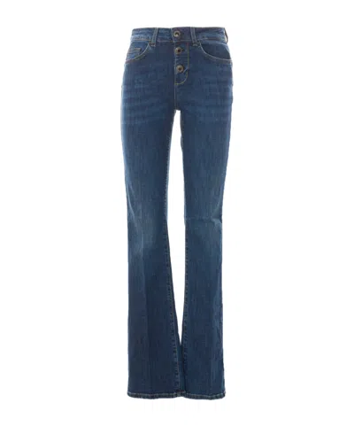 Liu •jo Logo-patch Skinny Jeans In Blue