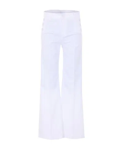 LIU •JO LIU JO BUTTON-DETAIL FLARED JEANS