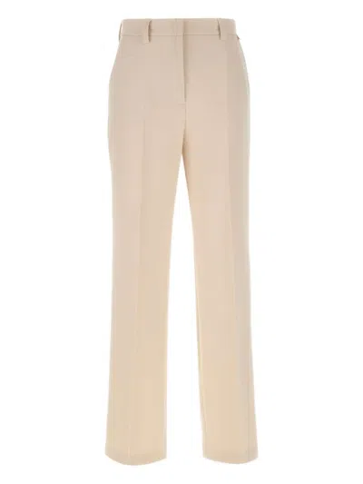 Liu •jo Belt-loops Pocket Trousers In Neutral