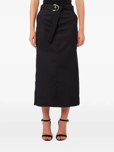 Liu •jo Belt Skirt In Black
