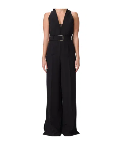 Liu •jo Liu Jo Belt Smart Jumpsuit In Black