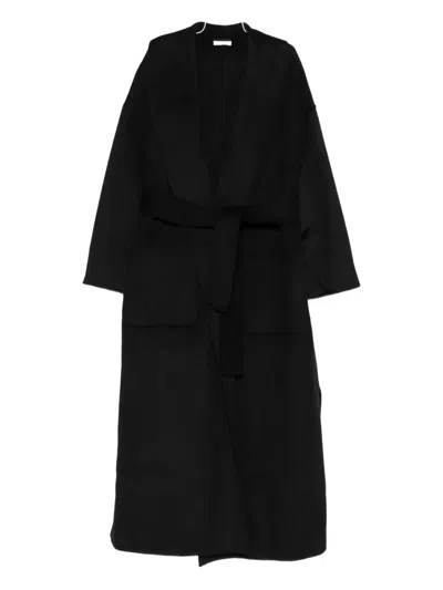 Liu •jo Belted Coat In Black