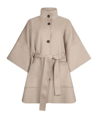 Liu •jo Liu Jo Belted Coat In Neutral