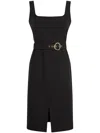 Liu •jo Belted Dress In Schwarz