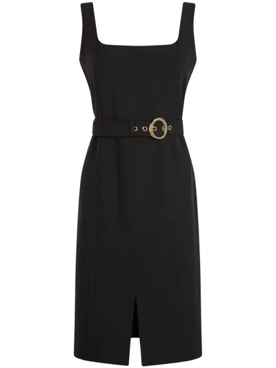 Liu •jo Belted Dress In Schwarz