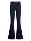 Liu •jo Flared Jeans With Belt In Blue