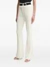 Liu •jo Belted Flared Pants In Brown