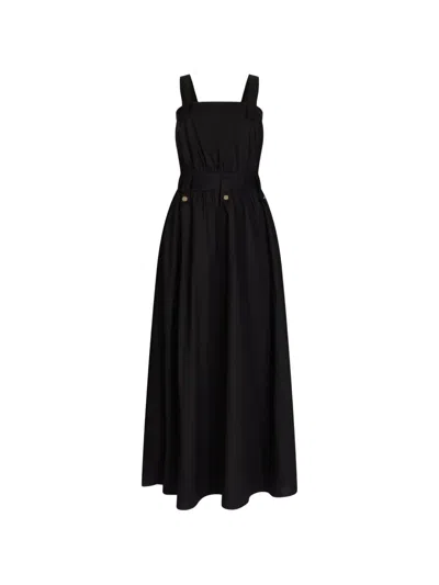 Liu •jo Belted Maxi Dress In Black