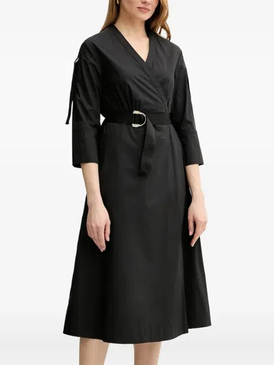 Liu •jo Belted Midi Dress In Pink
