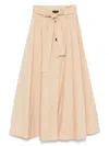 Liu •jo Light Beige Midi Skirt In Neutrals