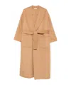 Liu •jo Belted Patch-pocket Coat In Brown