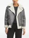 Liu •jo Belted Shealing Jacket In Gray