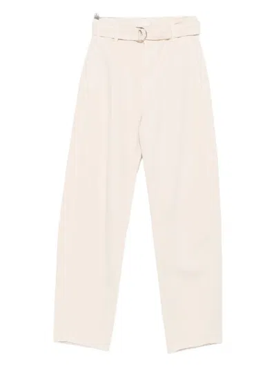 LIU •JO BELTED STRAIGHT-LEG JEANS