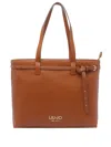 Liu •jo Belted Studded Tote Bag In Brown