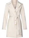 Liu •jo Trench Coat With Belt In Nude