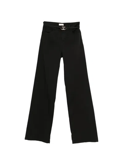 Liu •jo Belted Trousers In Black