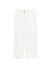 Liu •jo Belt-loop Button Trousers In White