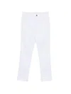 Liu •jo Belt-loop Buttoned Trousers In White