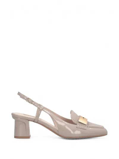 Liu •jo Benny Patent-leather Slingback Pumps In Neutral