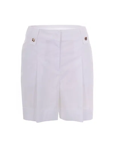 Liu •jo Bermuda Con Piega Bianco Ottico In White