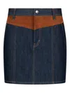 Liu •jo Liu Jo Better Denim Miniskirt In Blue