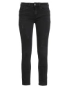 Liu •jo Better Denim Woman Jeans Black Size 27w-28l Cotton, Elastane In Black