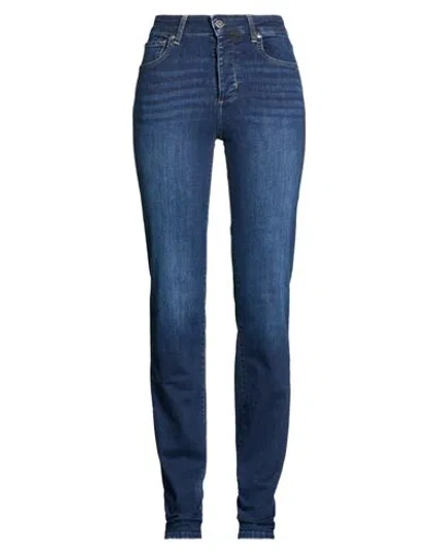 LIU •JO LIU •JO BETTER DENIM WOMAN JEANS BLUE SIZE 28 COTTON, ELASTOMULTIESTER, ELASTANE