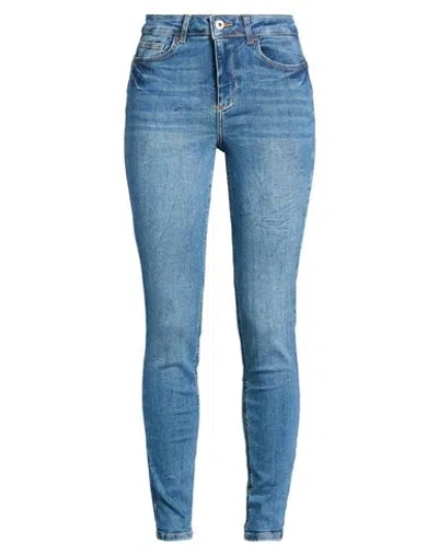 Liu •jo Better Denim Woman Jeans Blue Size 28w-30l Cotton, Polyester, Elastane