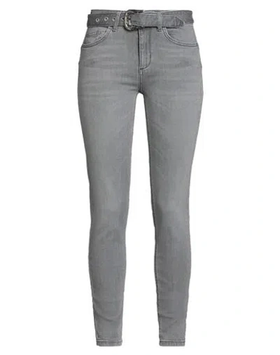 Liu •jo Better Denim Woman Jeans Grey Size 28w-30l Cotton, Elastane In Gray