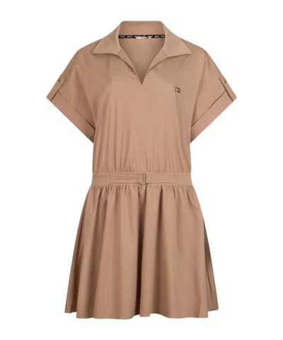 Liu •jo Liu Jo Better Short Dress In Brown