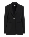 Liu •jo Better Woman Blazer Black Size 10 Polyester, Elastane In Black