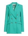 Liu •jo Better Woman Blazer Emerald Green Size 2 Viscose, Polyester, Elastane