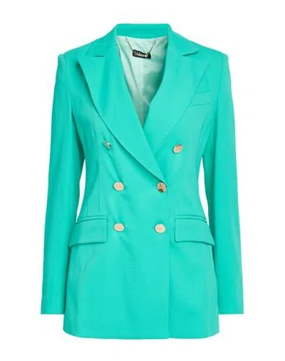 Liu •jo Better Woman Blazer Green Size 4 Viscose, Polyester, Elastane