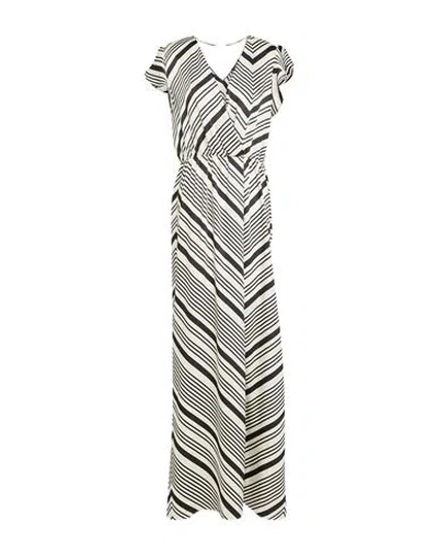 Liu •jo Better Woman Maxi Dress Ivory Size 6 Polyester In White