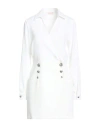 Liu •jo Better Woman Mini Dress White Size 8 Polyester In White