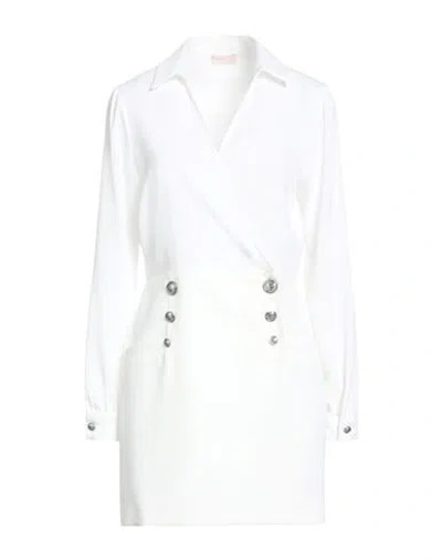 Liu •jo Better Woman Mini Dress White Size 8 Polyester