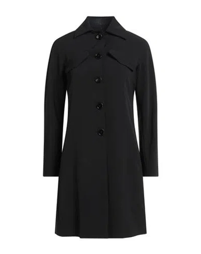 Liu •jo Better Woman Overcoat & Trench Coat Black Size 4 Polyester, Elastane