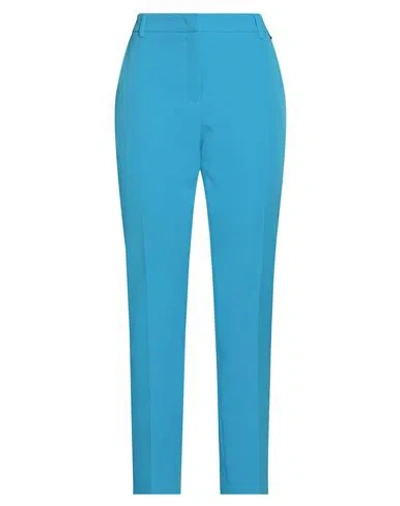 Liu •jo Better Woman Pants Azure Size 8 Polyester, Elastane In Blue