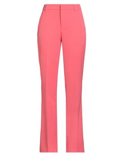Liu •jo Better Woman Pants Coral Size 12 Polyester, Elastane In Pink