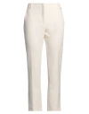 Liu •jo Better Woman Pants Ivory Size 8 Polyester, Elastane In White