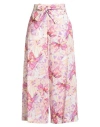 Liu •jo Better Woman Pants Lilac Size 6 Cotton In Purple