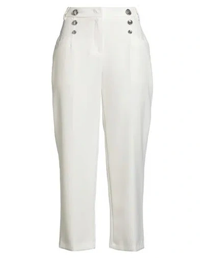 Liu •jo Better Woman Pants White Size 6 Polyester, Elastane
